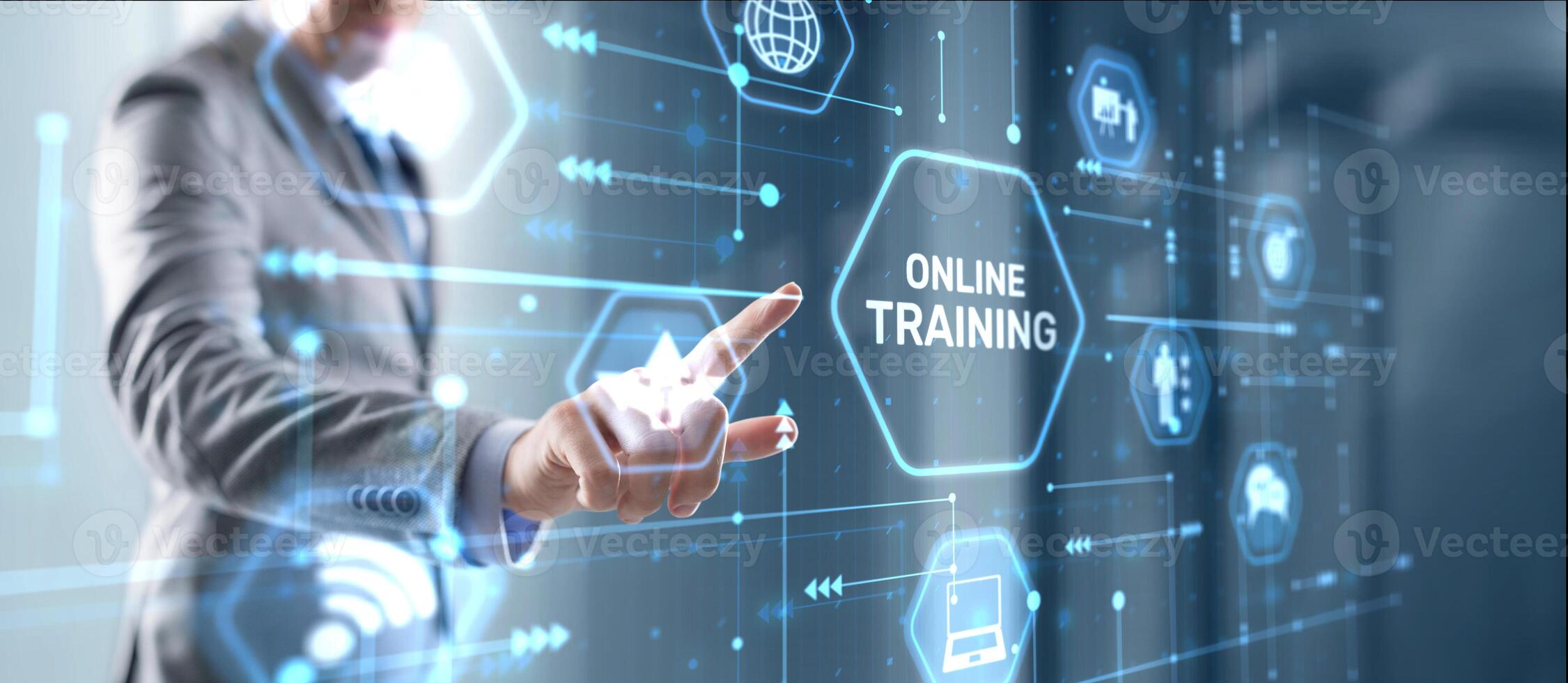Training online Webinar E-learning Skills Business Concept photo