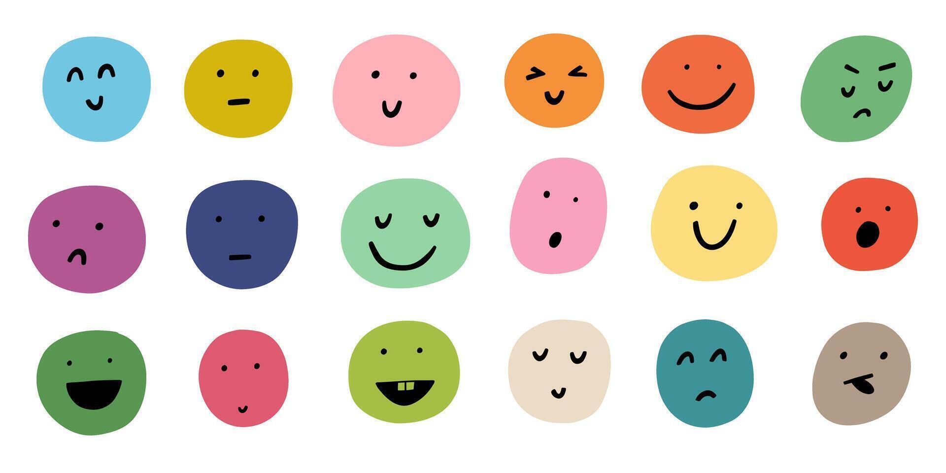 Happy Smile Face Cartoon Icon vector