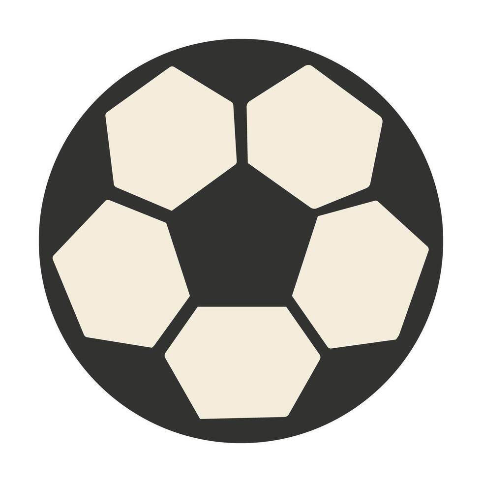 Soccer ball design on a simple black background vector