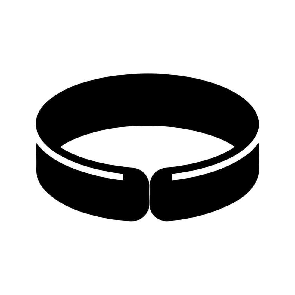 Wristband Black Silhouette vector