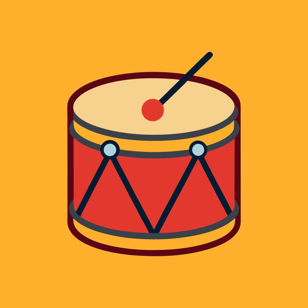 Drum Color Illustration vector