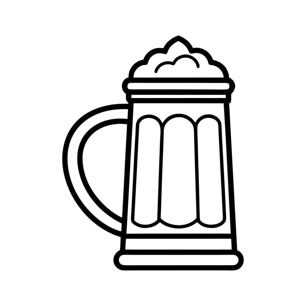 Stein Line Art Icon Illustration vector