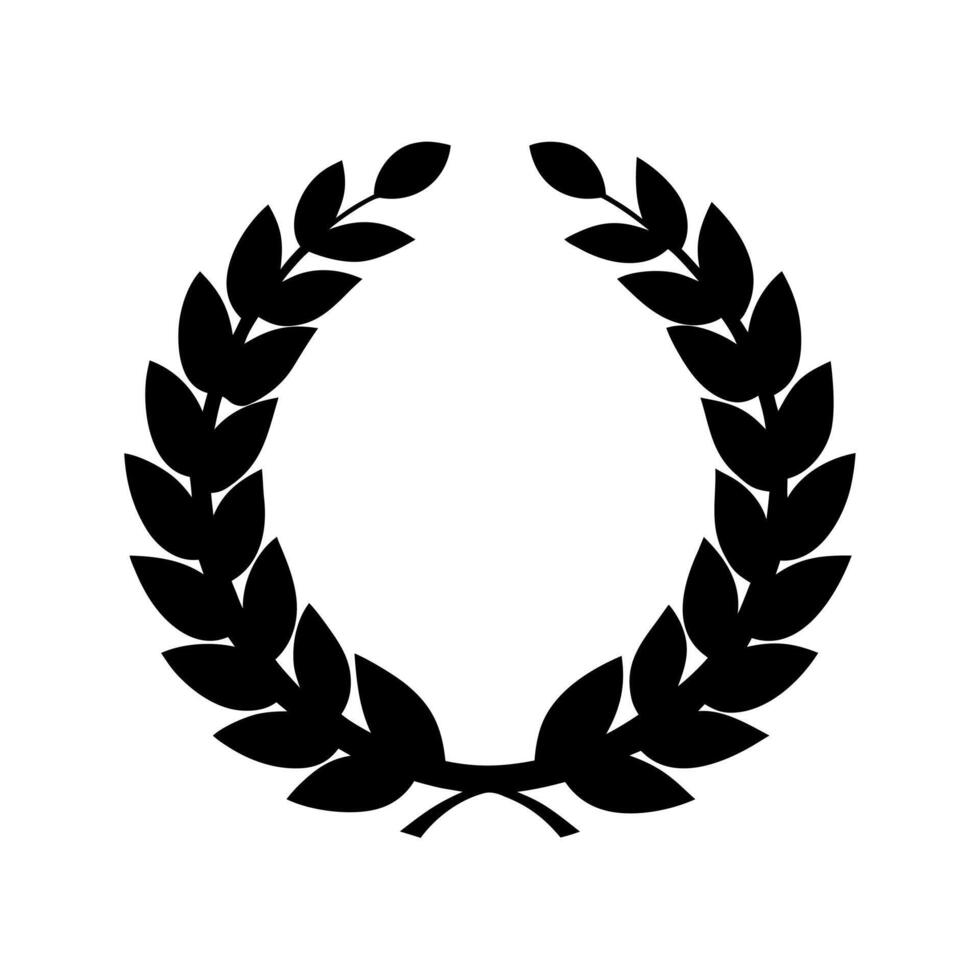 Wreath Silhouette Black Illustration vector