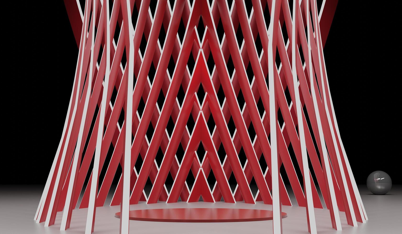Circle podium, mesh background, luxury, illustration photo