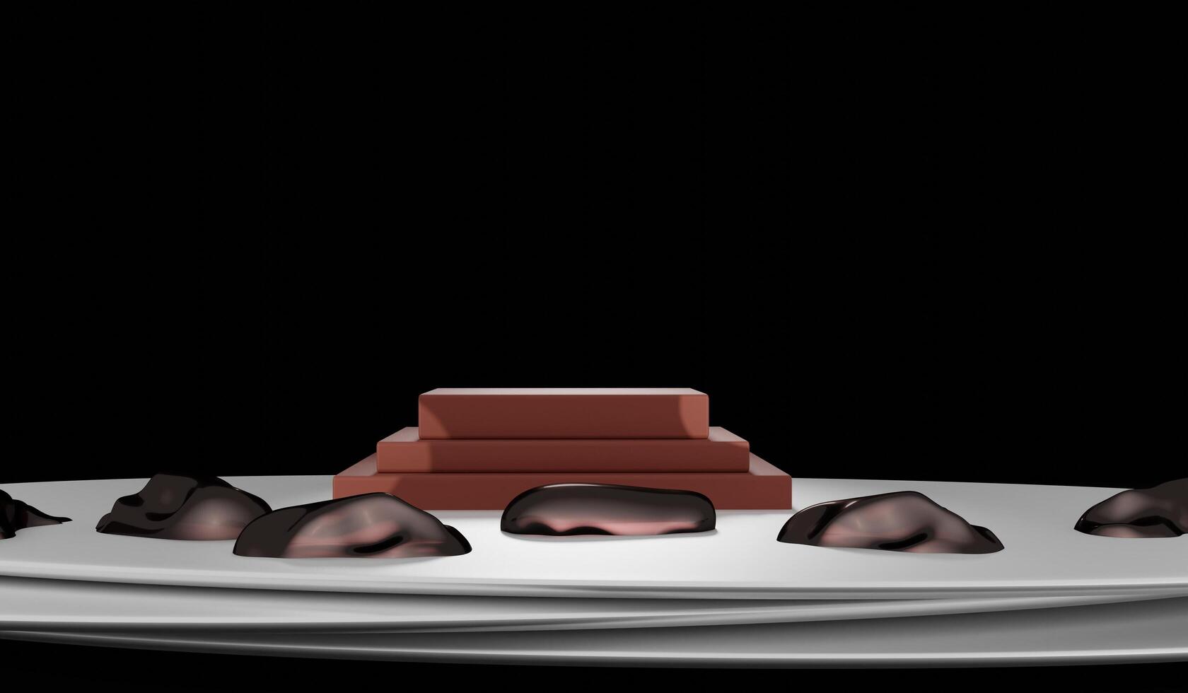 Podium for product display 3D illustration photo