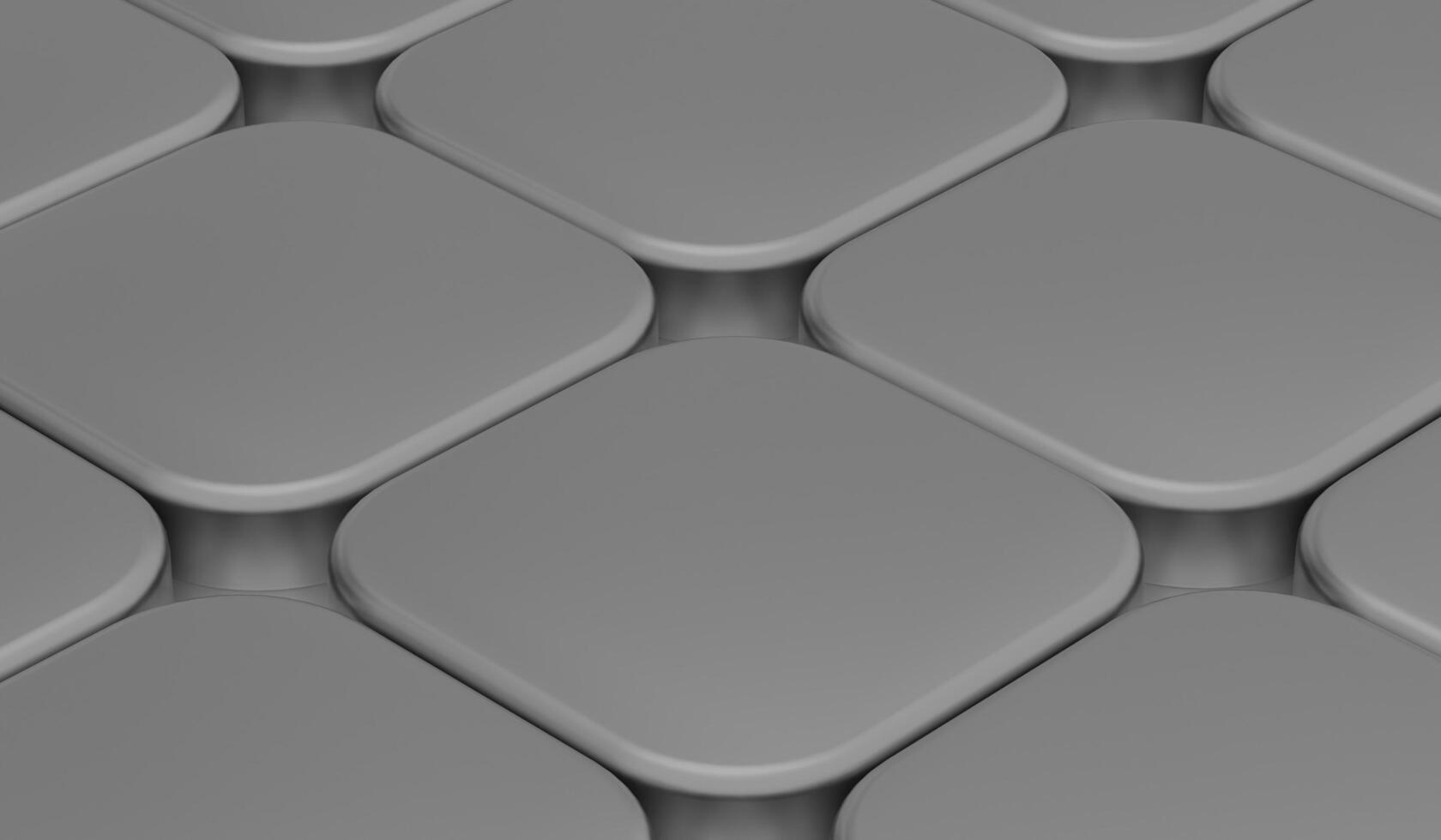 Rounded Square Texture, Simple Abstract Background, Geometric, 3D Illustration photo