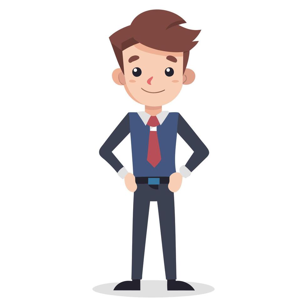 Ambitious Young Businessman Graphics vector