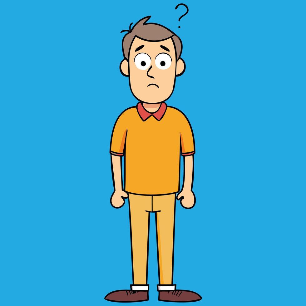 Confused Guy Vectors Illustration