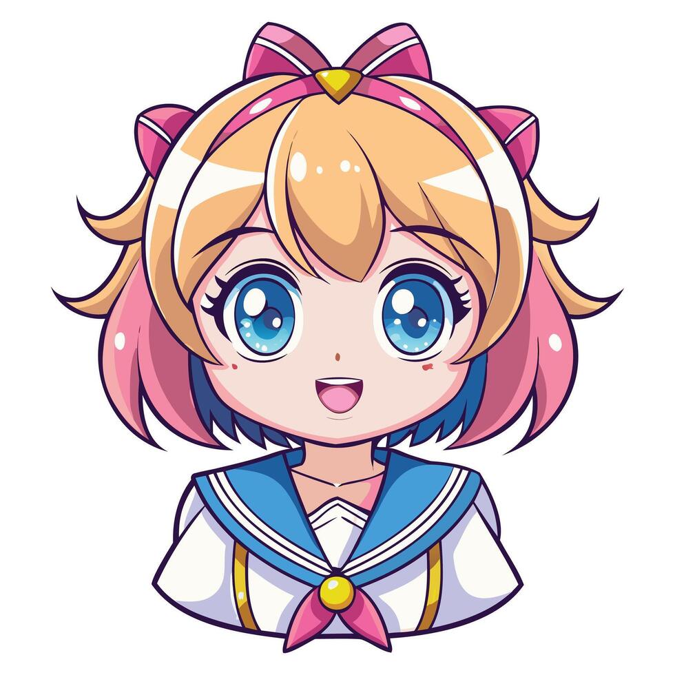 Kawaii Anime Figure Vectors Art