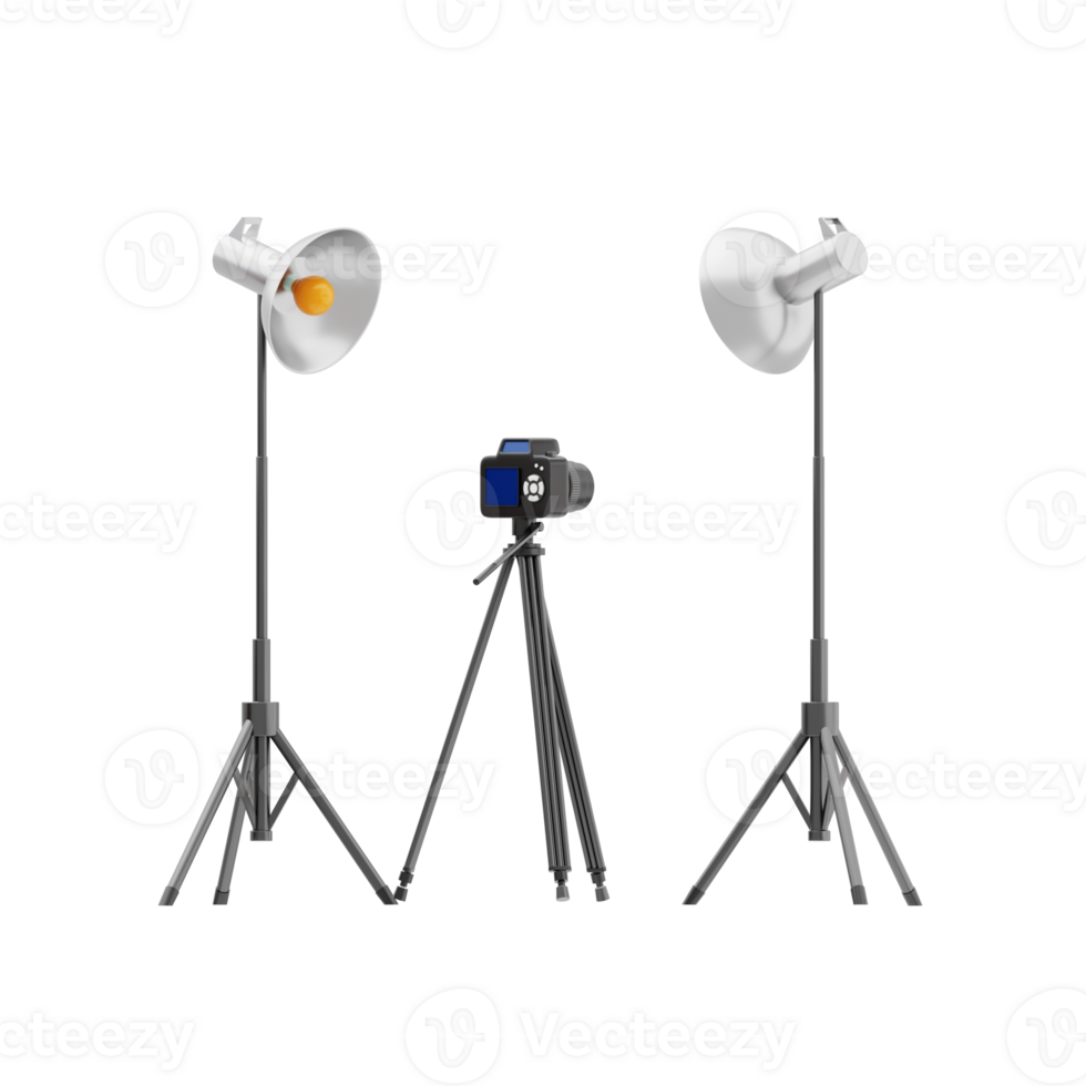 Studio 3d icon. studio camera setup png