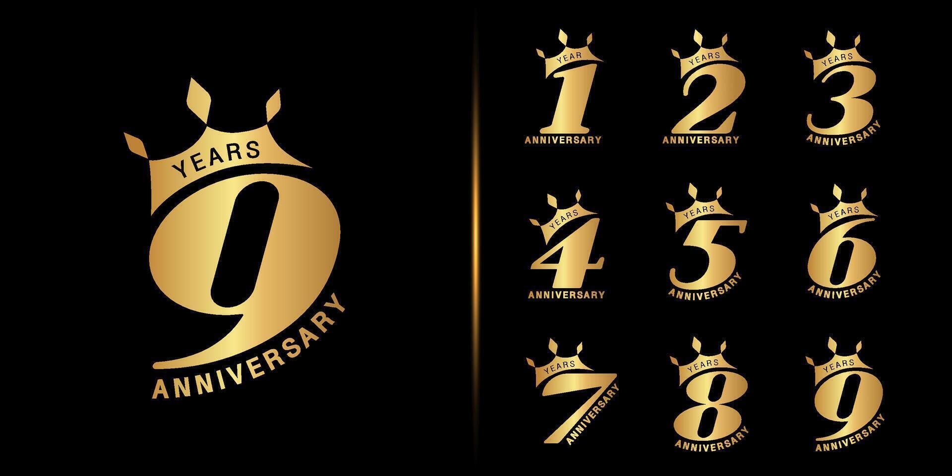 Golden anniversary celebration design. vector