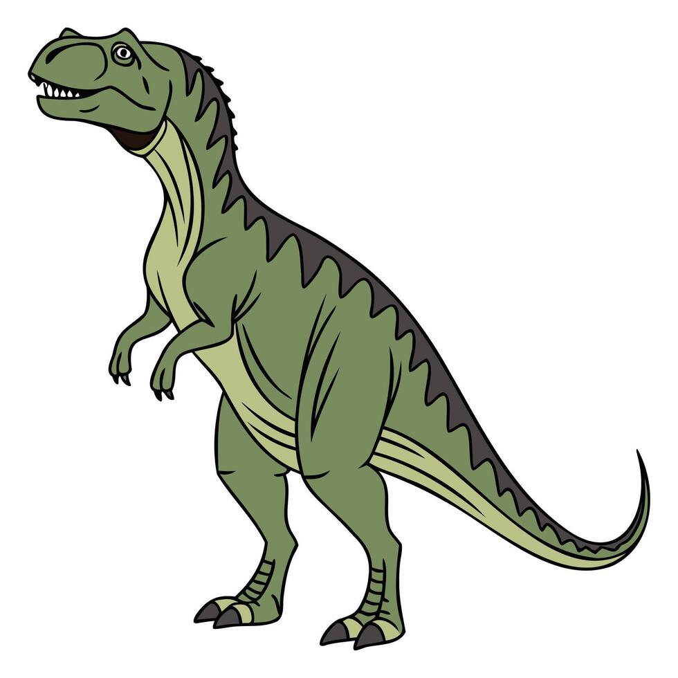 Cute Cartoon Dinosaur Art vector