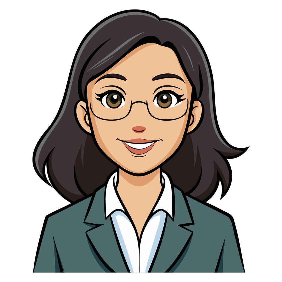 Corporate Lady Character Designs vector