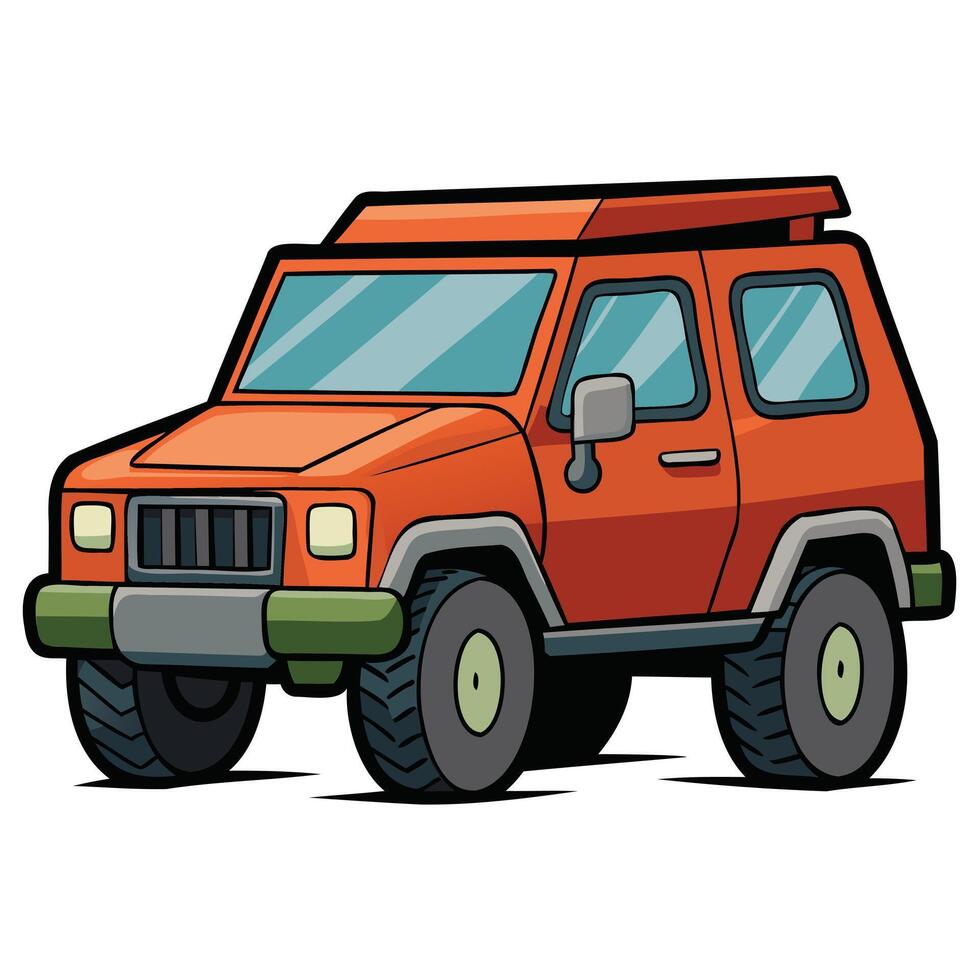 Off-Road SUV Illustration Designs vector