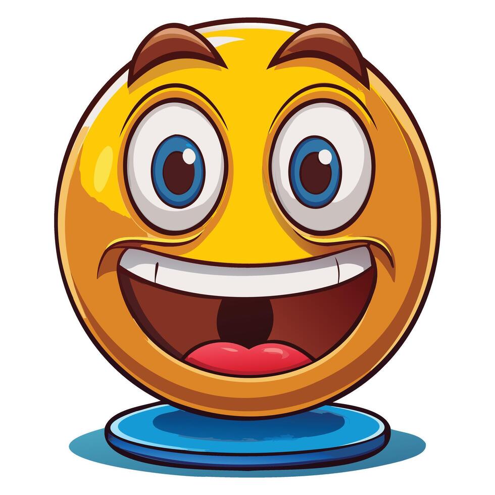 Joyful Emoticon Vectors Illustrations
