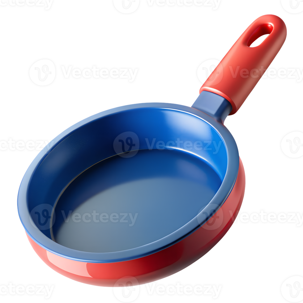 3D Frying Pan Kitchen Utensil png