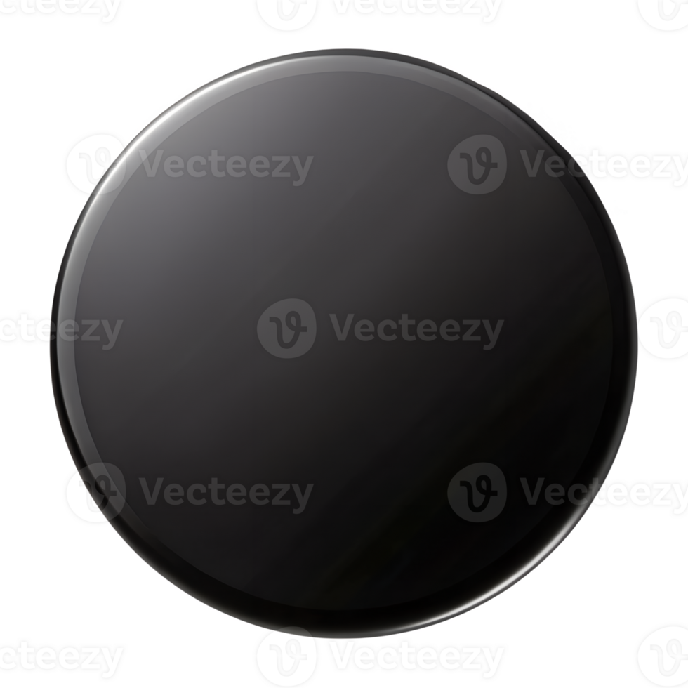 3D Black Round Circle Outline Button png