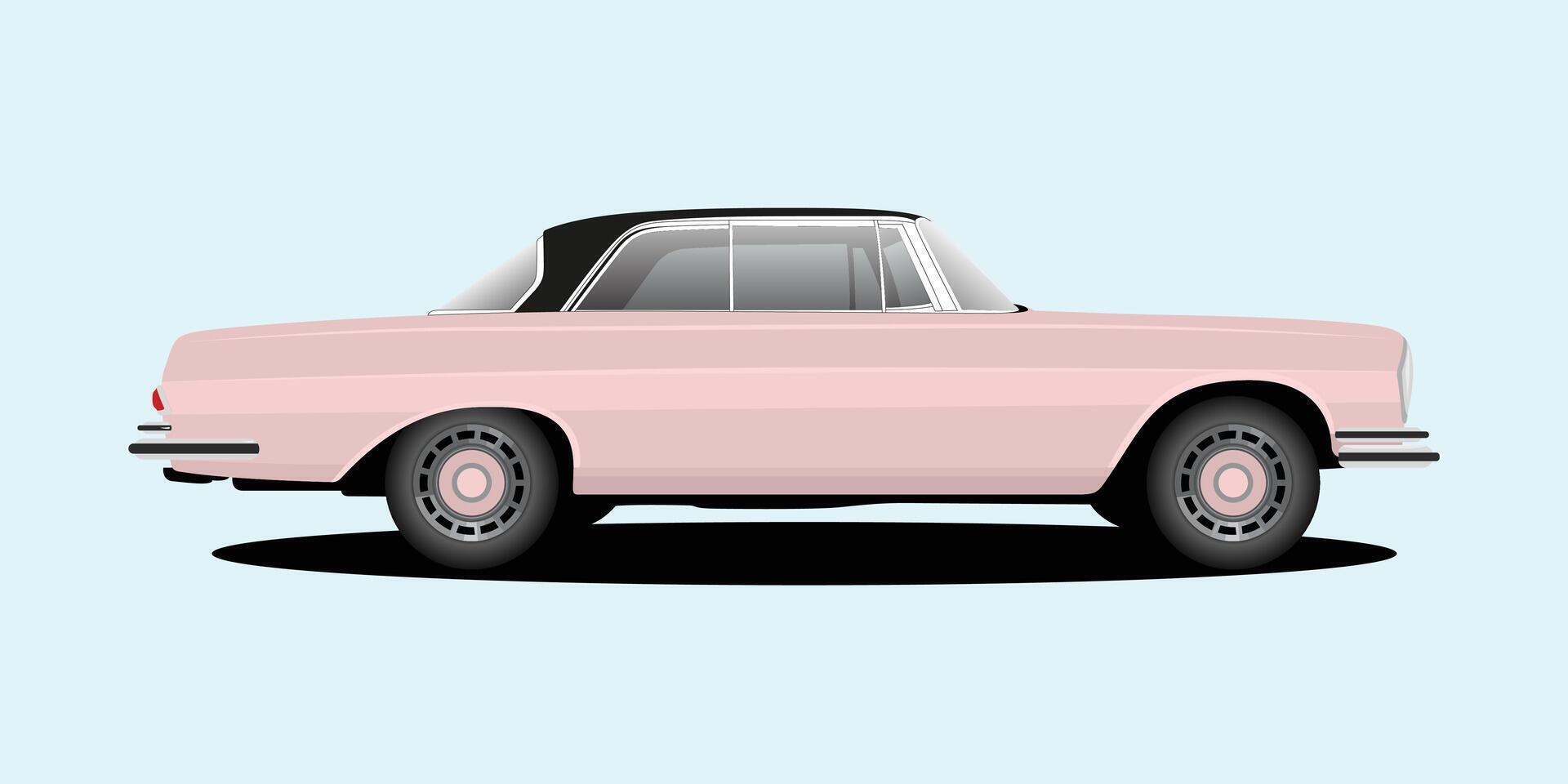 Classic Supercar in Vibrant Colors vector