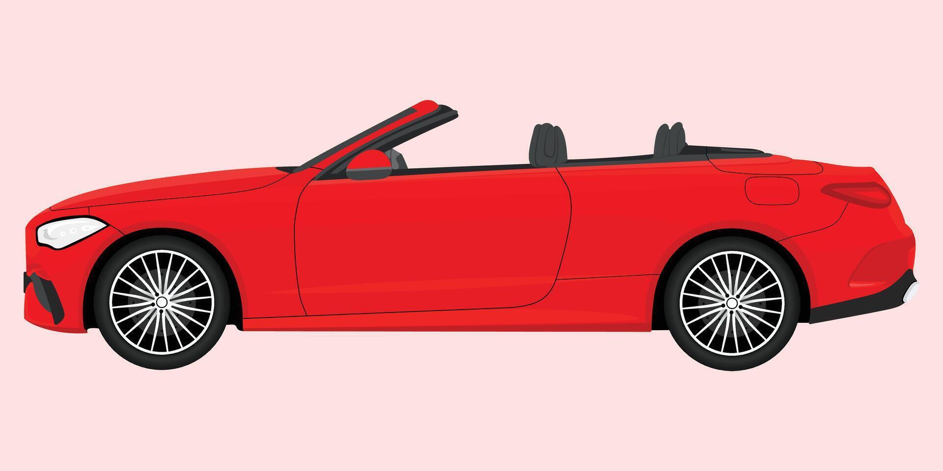 Sleek and shiny modern car art designed for commercial use in posters, banners, or web templates vector
