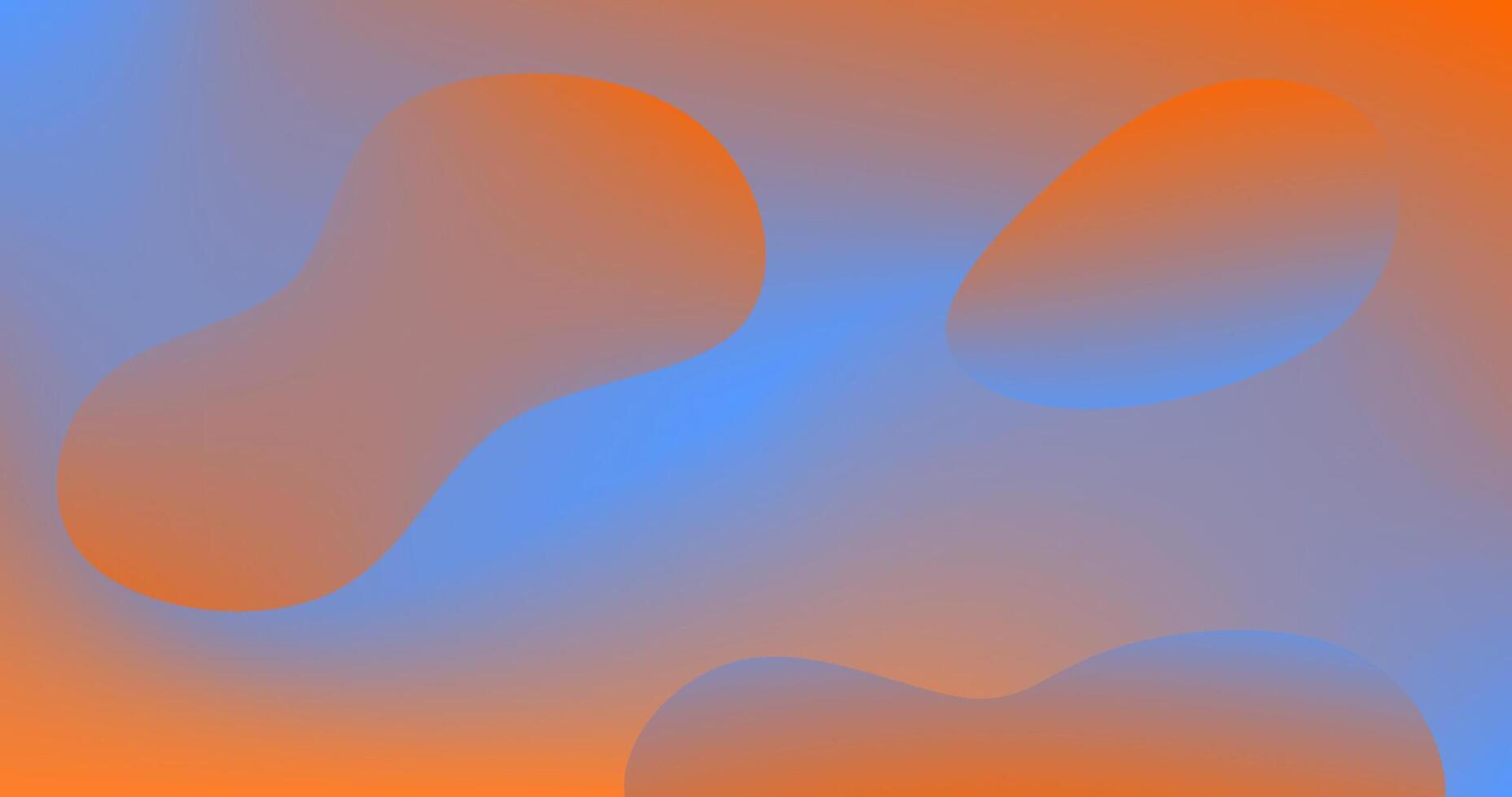 Gradient abstract background with liquid shapes illustration Colorful gradient background vector