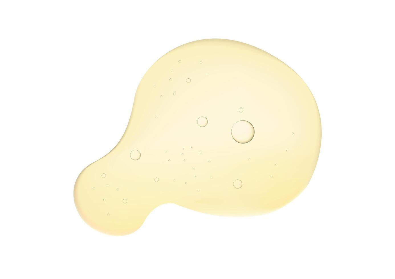 Gold oil liquid bubble macro cosmetic product vector