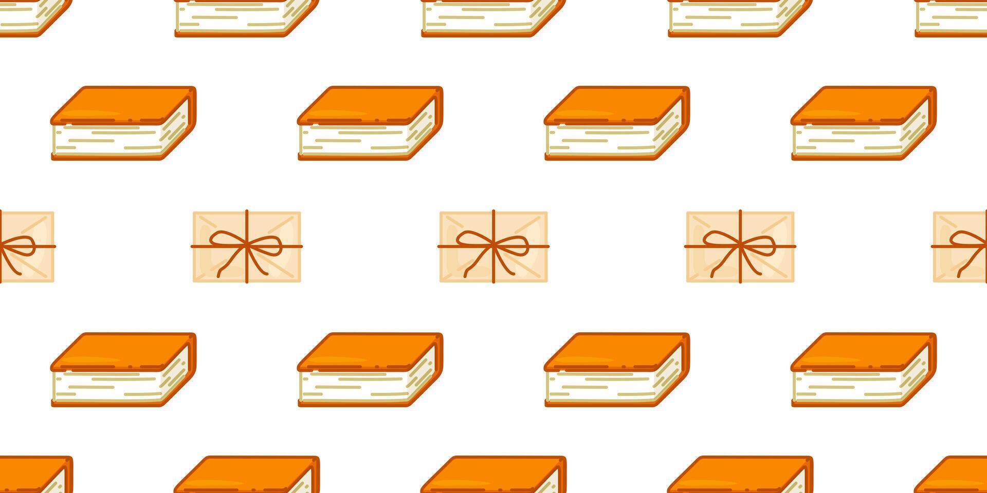 Books and Letters Seamless Pattern vector