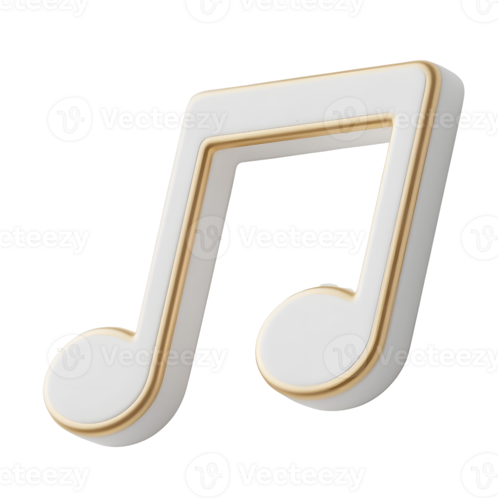 musical Nota aislado en transparente antecedentes png