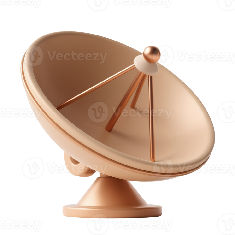 Satellite dish isolated on transparent background png