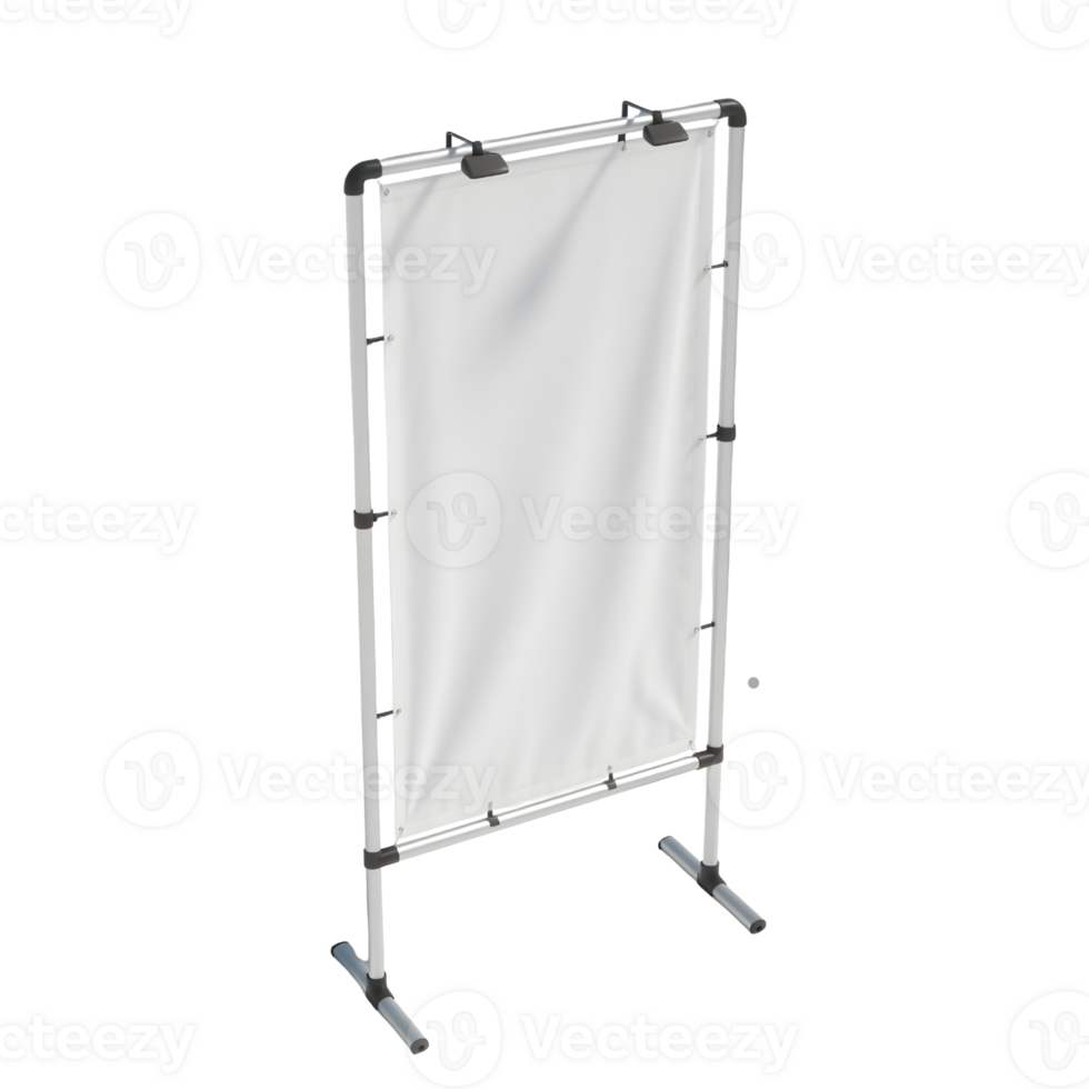 Portable backdrop screen isolated on transparent background png