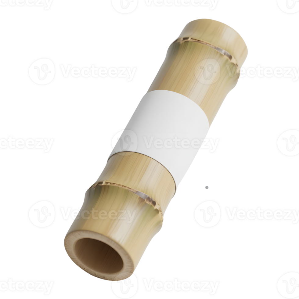 Bamboo section isolated on transparent background png
