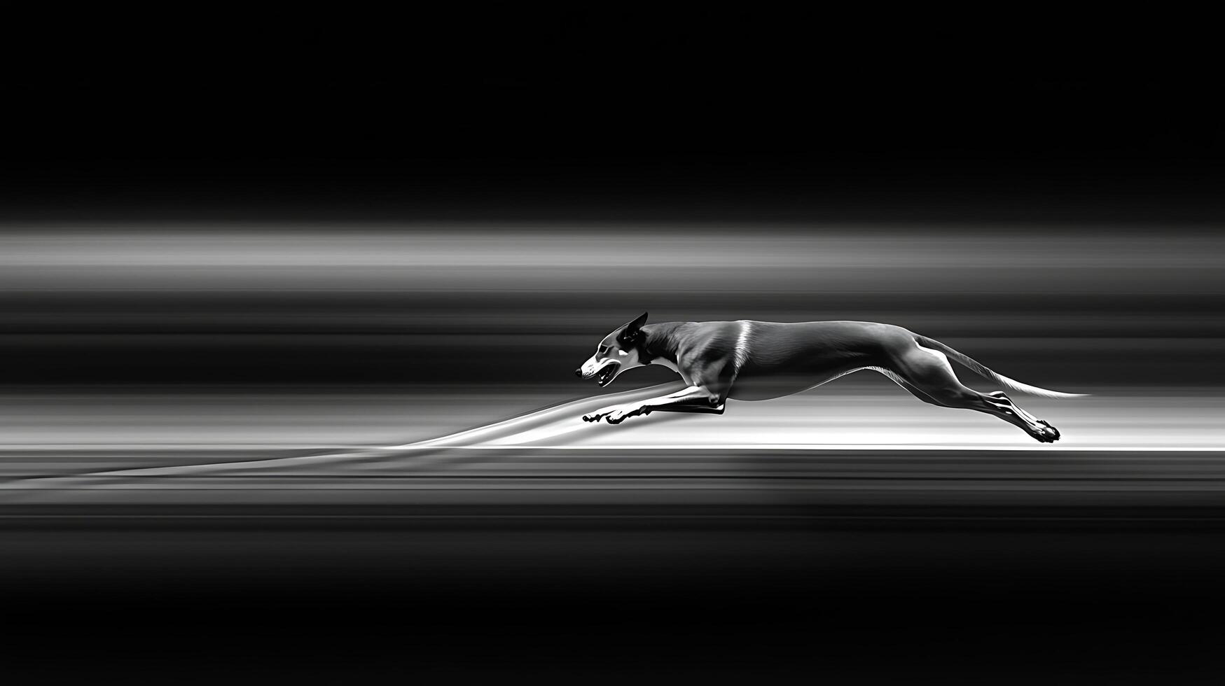 A Sleek Greyhound Captures the Essence of Speed and Motion. photo