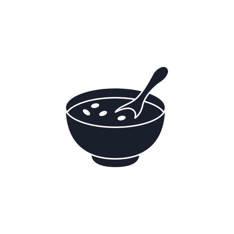 Soup Bowl Icon. Comfort Food Symbol for Restaurant Branding and Healthy Meal Designs. vector