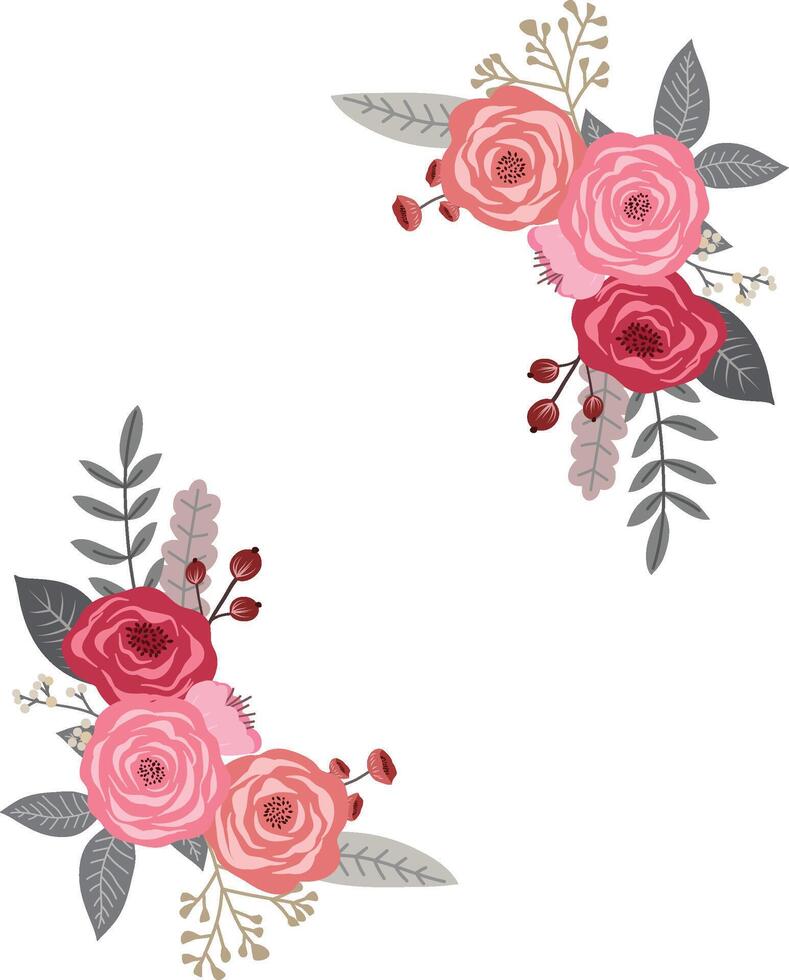 Elegant Rose Bouquet for Romantic Floral Arrangements vector