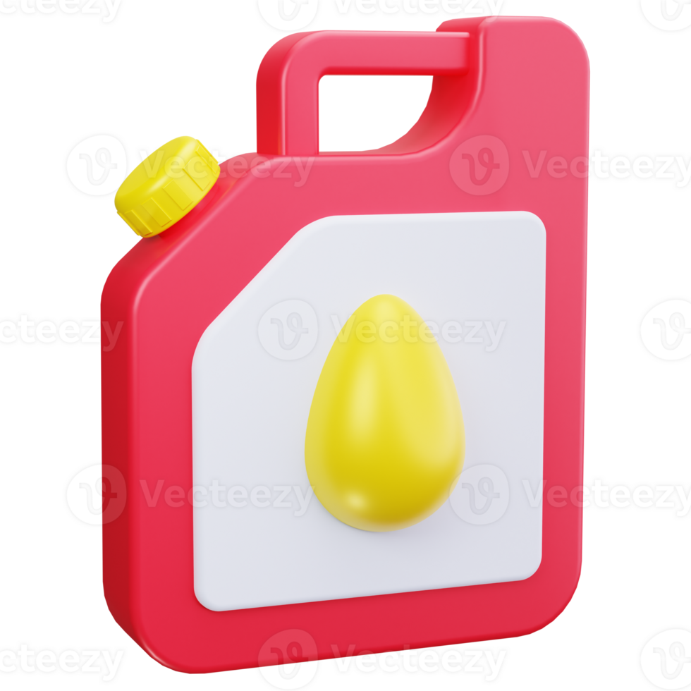 3D Icon Fuel Can Oil Container png
