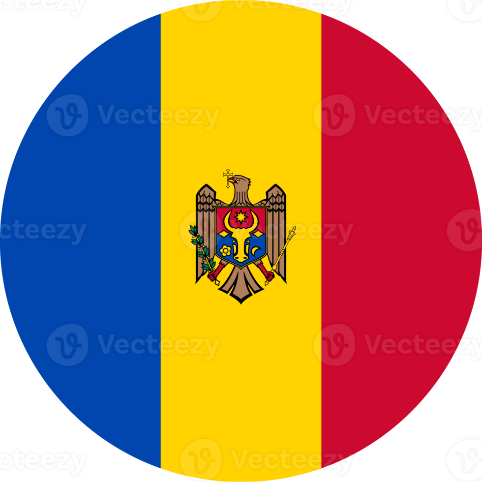 Moldova Flag Round Icon png