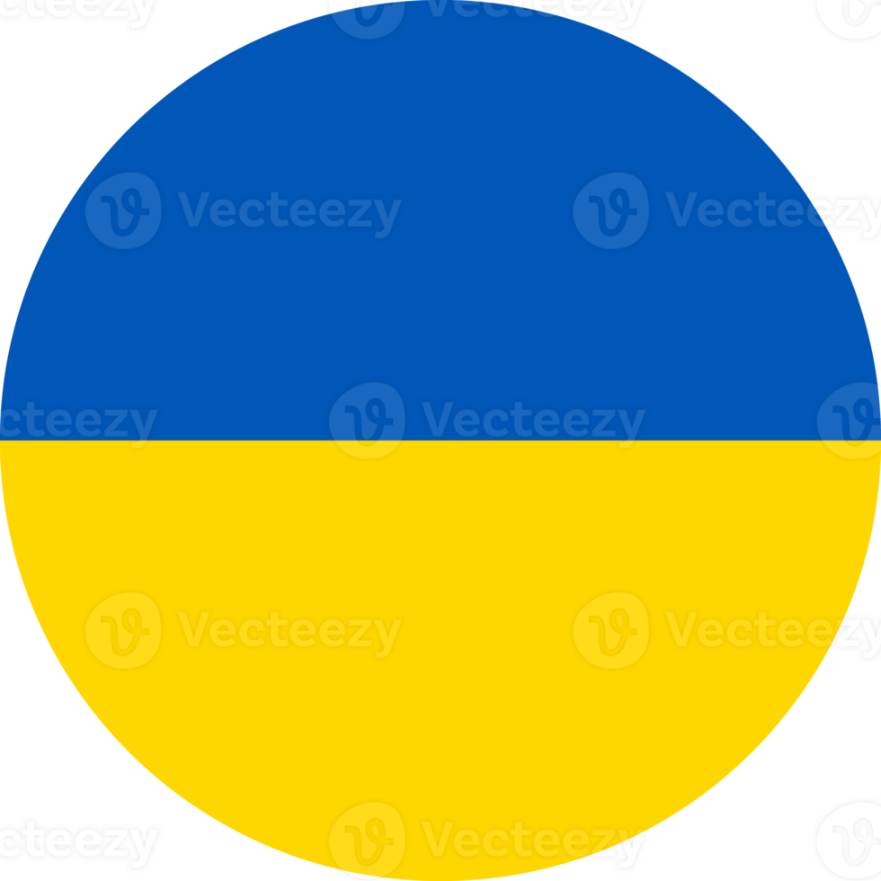 Ukraine Flag Round Icon png