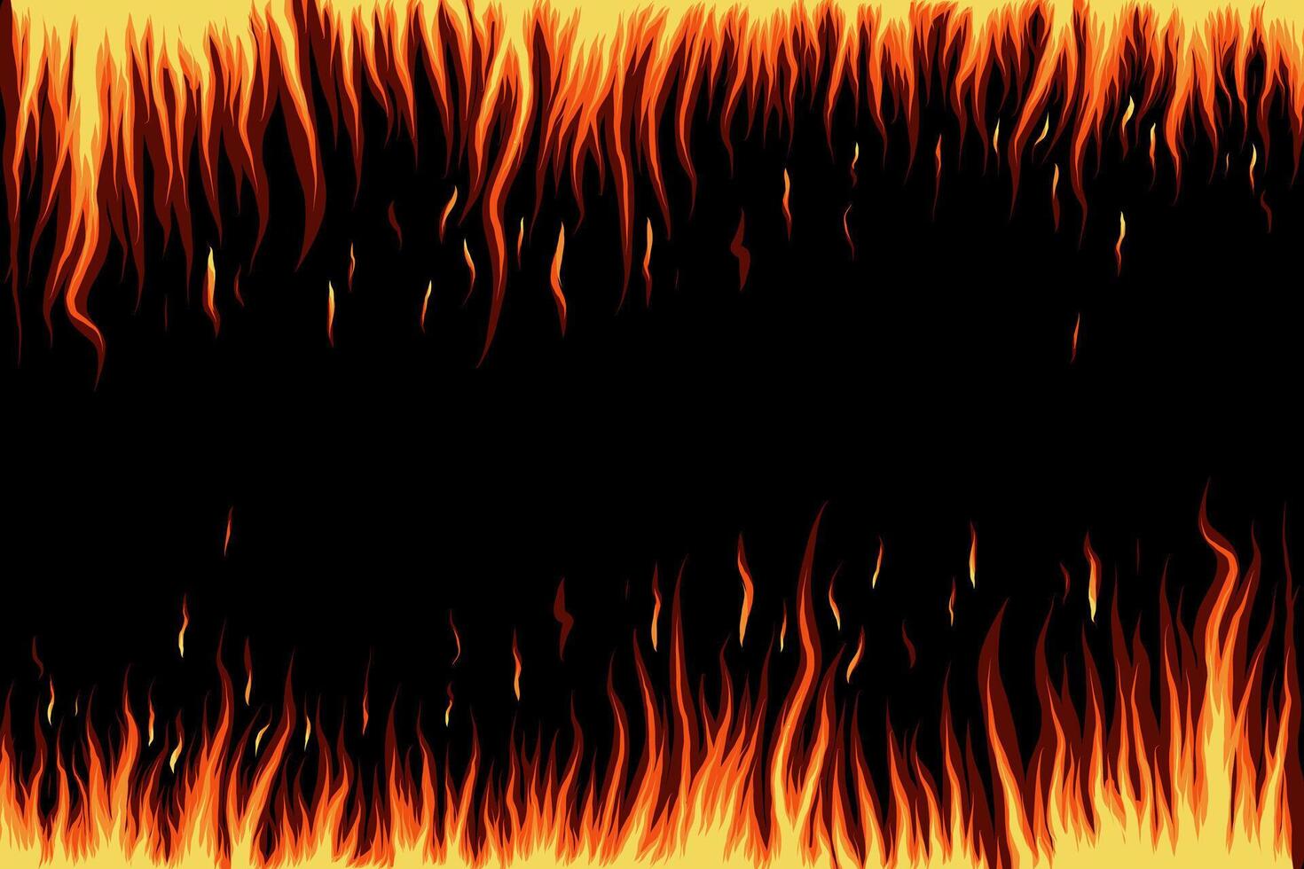 Bright fiery illustration background vector