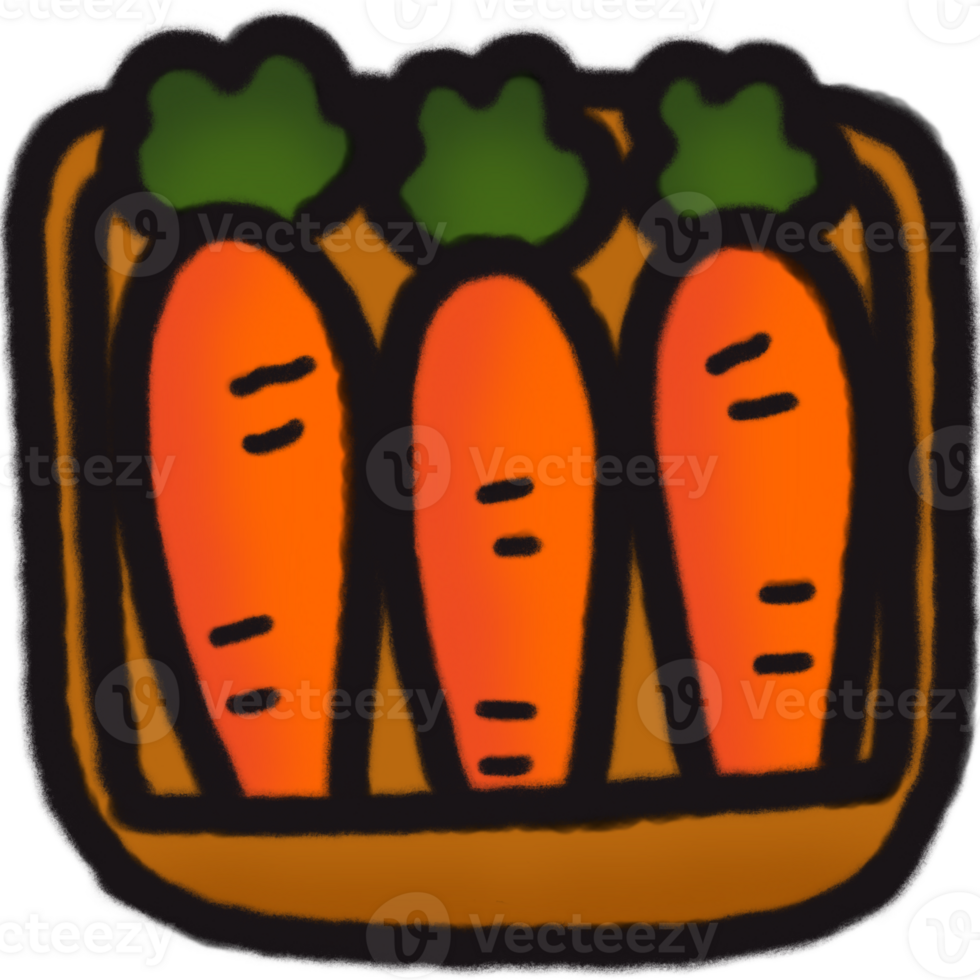 a creat of carrots png