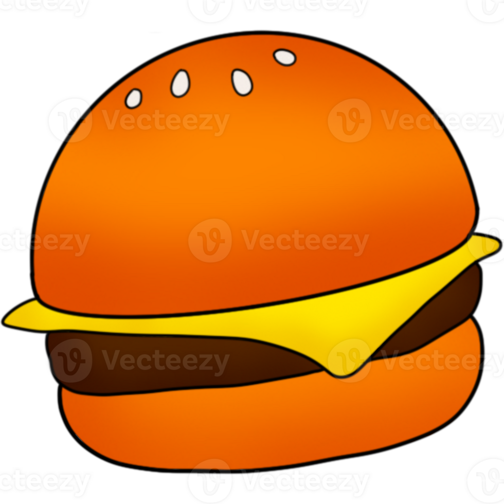 Illustration of a hamburger png