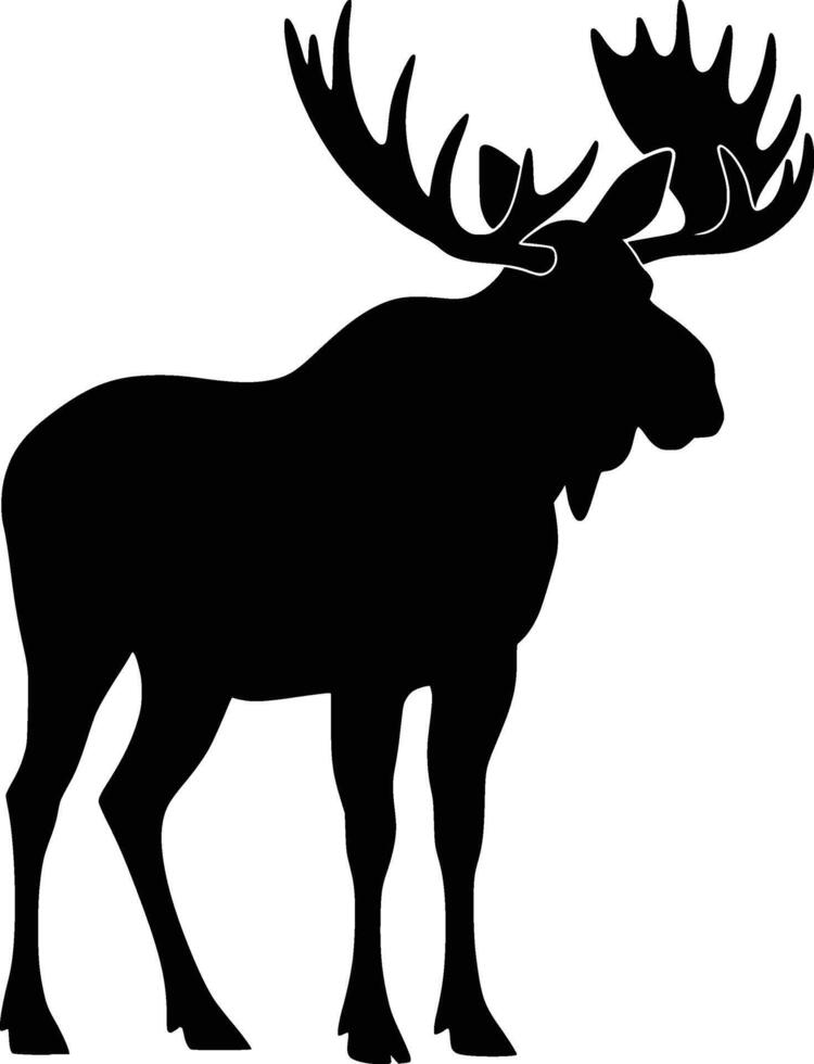 Moose silhouette clip art vector