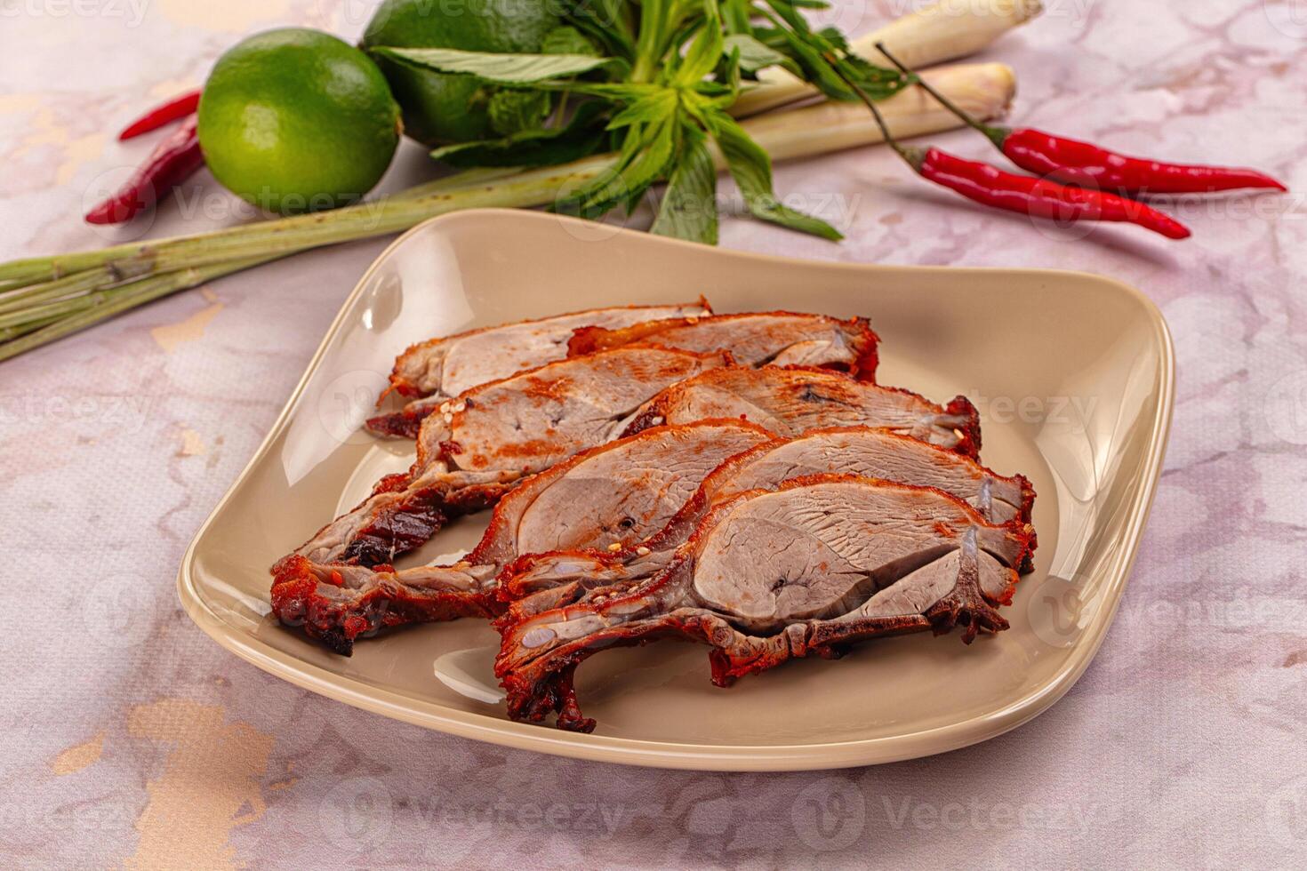 A plate of meat photo