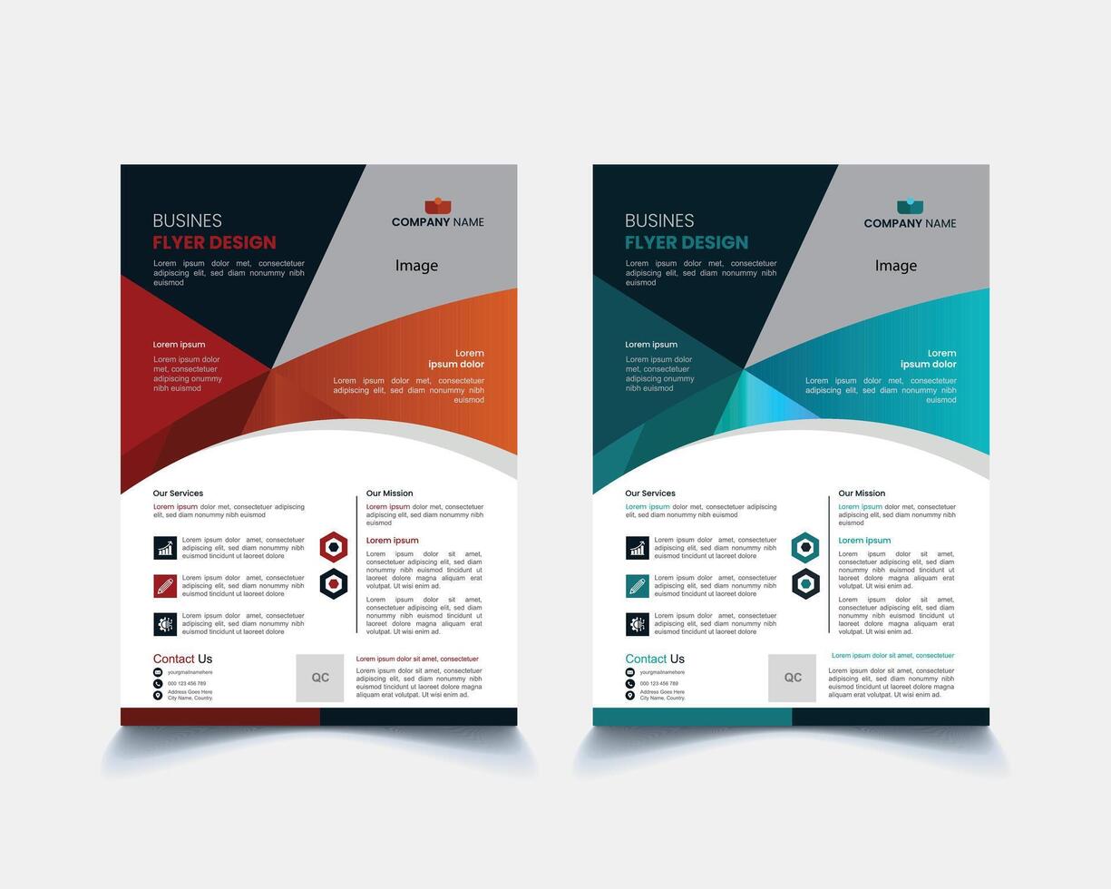 Modern Business Flyer Template vector