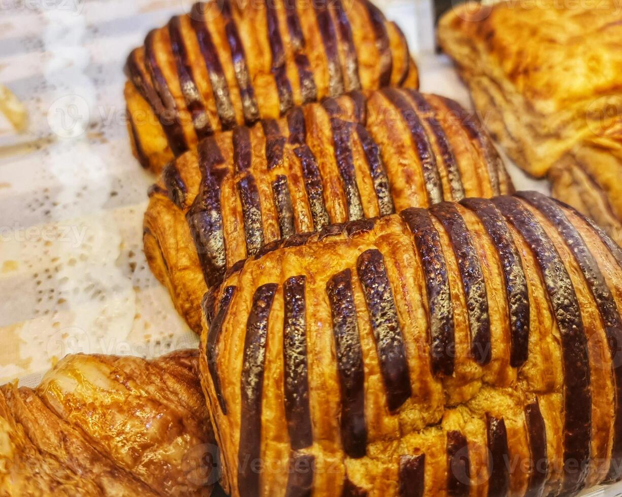 Delicious Chocolate Filled Pastries Ready to Eat photo