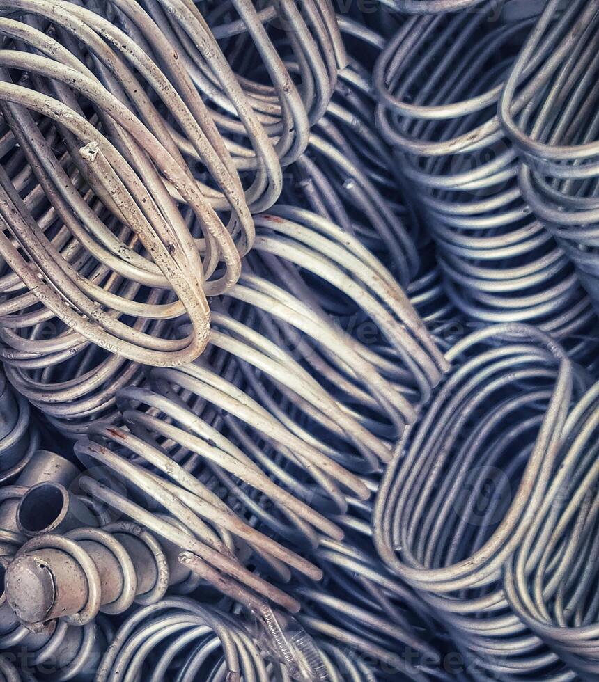 Metal Springs Texture Full Frame Metalworking Material photo