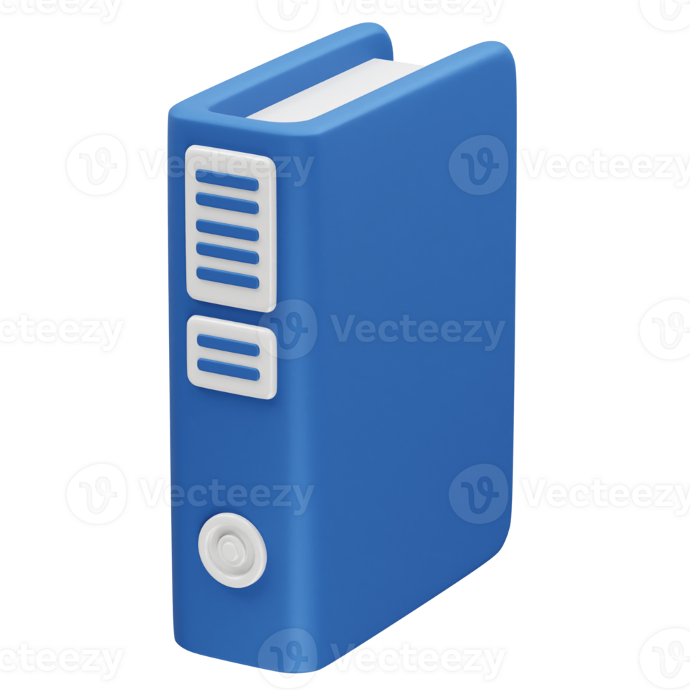 Binder for Office and Documents folder file icon 3d render illustration png