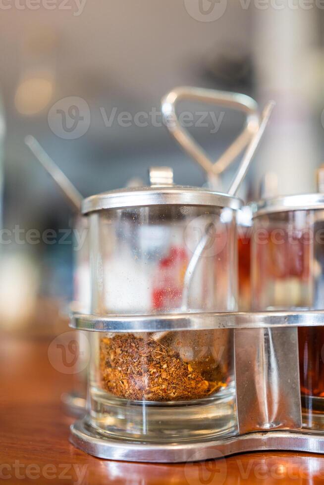 Dry chilli and fish sauce. Thai flavouring for more tasty photo