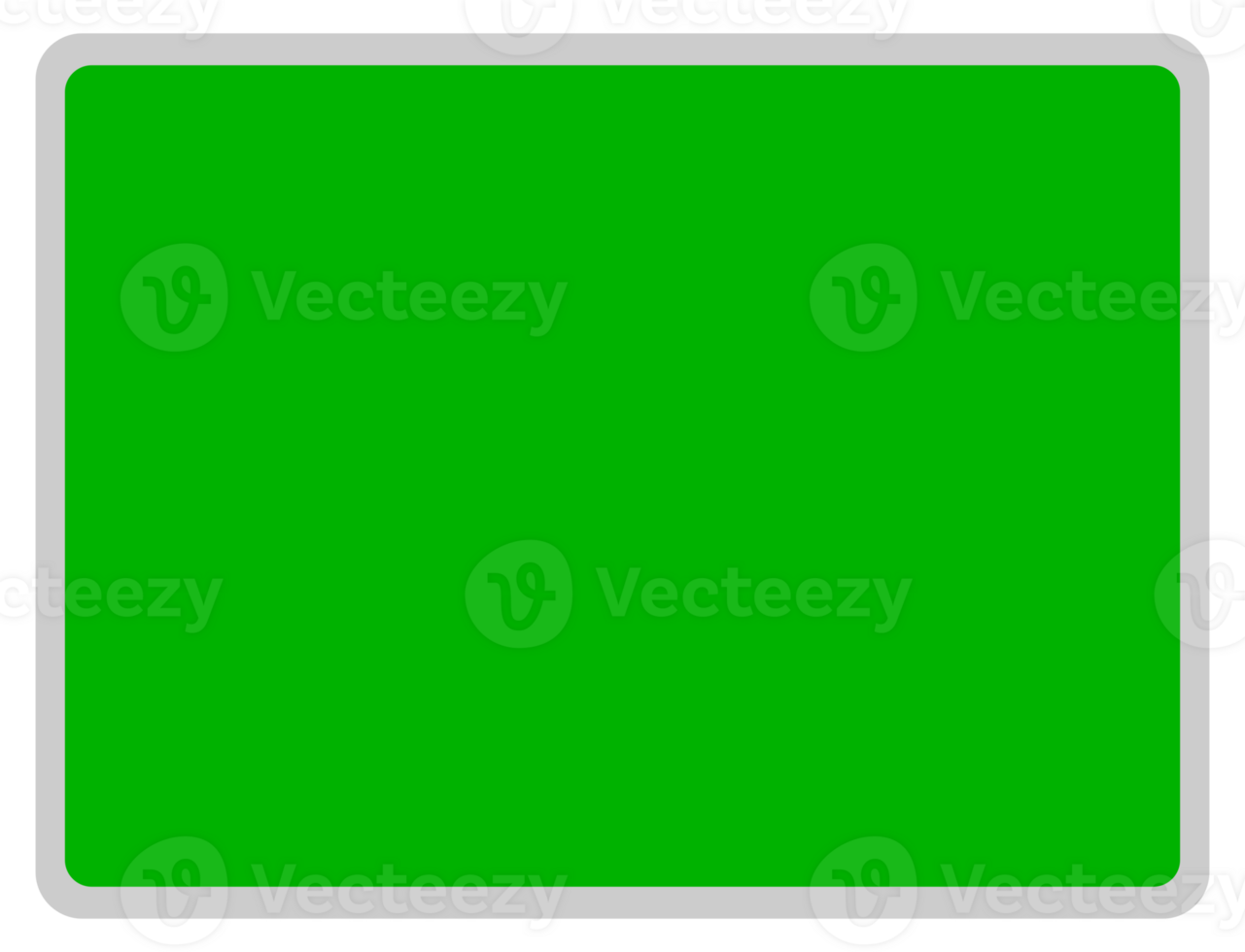 Tablet Computer Silhouette With Green Screen, can use for Pictogram, Logo, Apps, Image, Mock Up, Simulation, Background, Framework, or Graphic Design Element. png