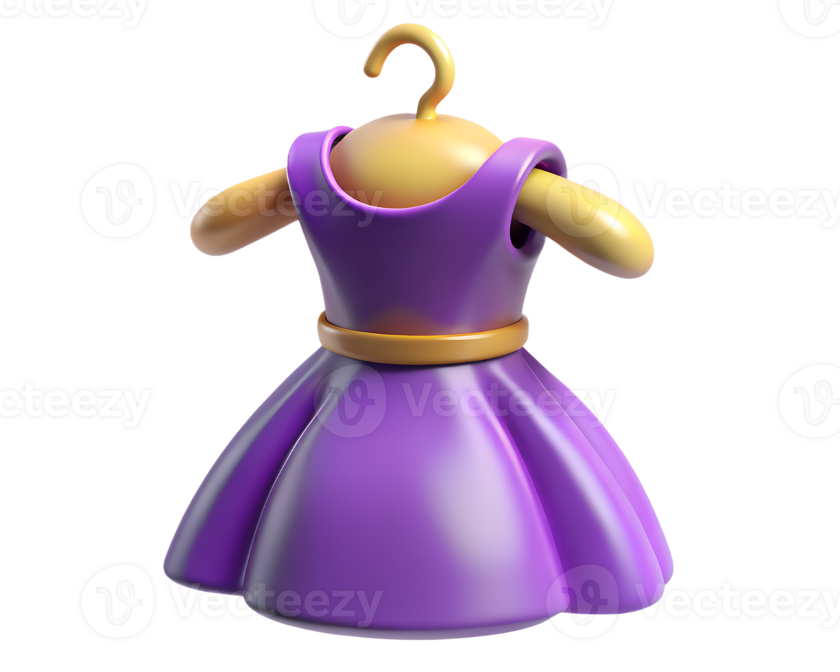 A purple dress on a hanger png