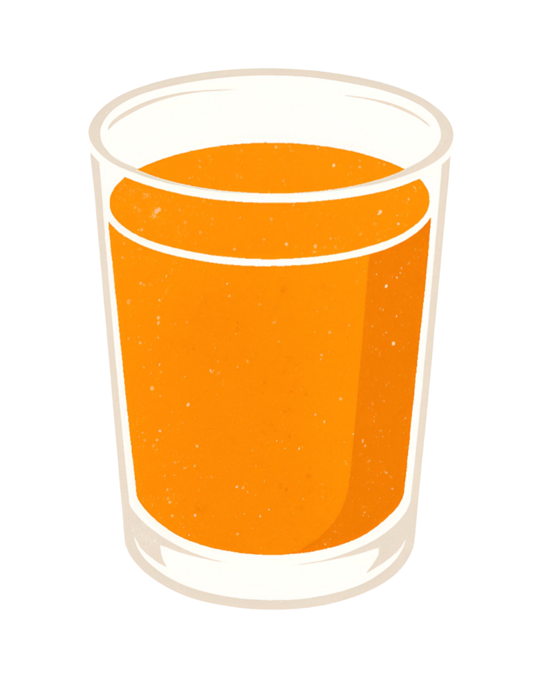 Orange Juice on Transparent Background png