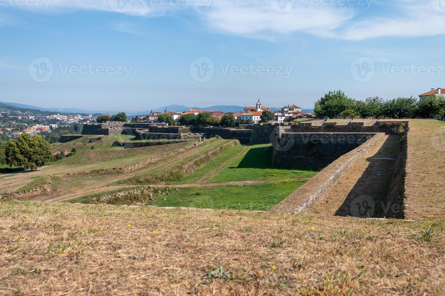 Walls of the fort in Valenca do Minho, Portugal photo